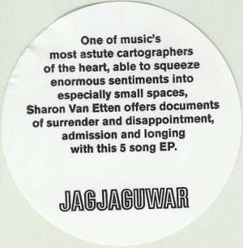 CD Sharon Van Etten: I Don't Want To Let You Down EP