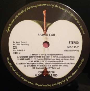 LP John Lennon: Shaved Fish LTD