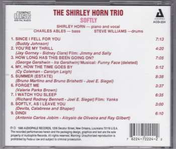 CD Shirley Horn Trio: Softly