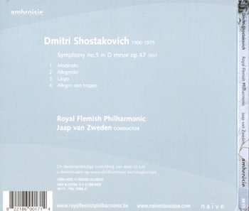 CD Dmitri Shostakovich: Symphony N°5