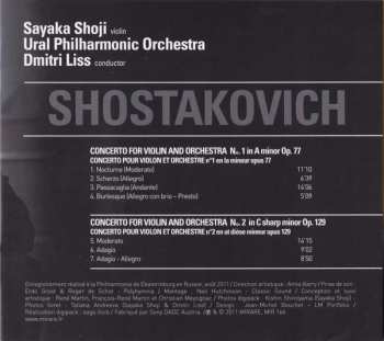 CD Dmitri Shostakovich: Concertos For Violin And Orchestra Nos.1 & 2 = Concerto Pour Violon Et Orchestre N°1 & 2