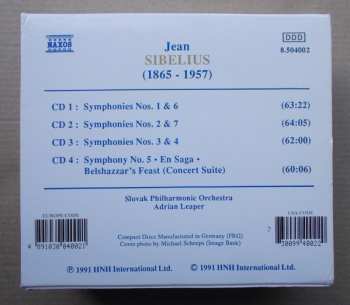 4CD/Box Set Jean Sibelius: Symphonies Nos. 1 - 7 / En Saga • Belshazzar's Feast
