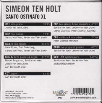 12CD/Box Set Simeon ten Holt: Canto Ostinato XL