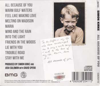 CD Simon Kirke: All Because Of You