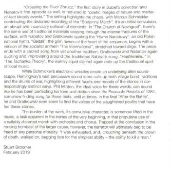 CD Simon Nabatov: Readings - Red Cavalry