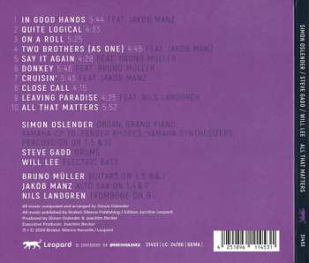 CD Will Lee: All That Matters