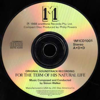 CD Simon Walker: For The Term Of His Natural Life (Original Television Soundtrack)