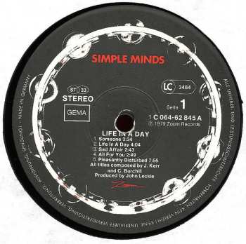 LP Simple Minds: Life In A Day
