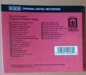 CD Sing De Chorus: Calypso From Trinidad And Tobago