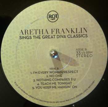 LP Aretha Franklin: Sings The Great Diva Classics