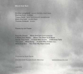 CD Sinikka Langeland: Wind And Sun
