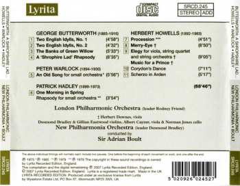 CD Sir Adrian Boult:  Boult Conducts: Butterworth, Howells, Hadley, Warlock