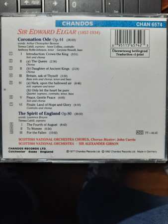 CD Sir Edward Elgar: Coronation Ode / The Spirit Of England