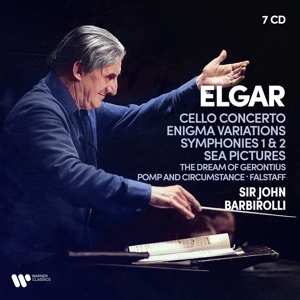 7CD/Box Set Sir Edward Elgar: Cello Concerto, Enigma Variations, Symphonies 1 & 2, Sea Pictures