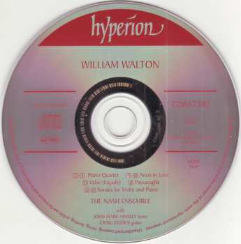 CD Sir William Walton: Violin Sonata / Piano Quartet / Anon In Love
