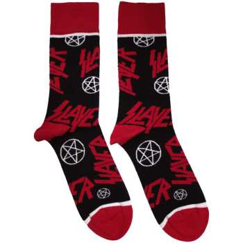 Merch Slayer: Knöchelsocken Logo Slayers And Pentagrams
