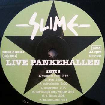 2LP Slime: Live - Pankehallen 21.1.1984