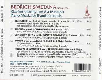 CD Bedřich Smetana: Piano Music For 8 And 16 Hands
