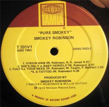 LP Smokey Robinson: Pure Smokey