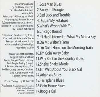 CD Smoky Babe: Way Back In The Country Blues (The Lost Dr. Oster Recordings)