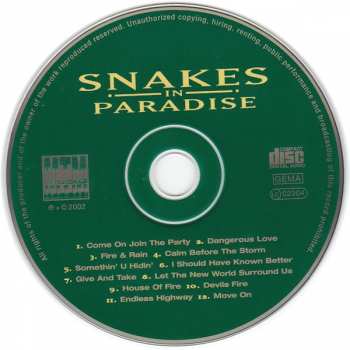 CD Snakes In Paradise: Dangerous Love