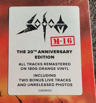 2LP Sodom: M-16 CLR