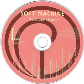 CD Soft Machine: Middle Earth Masters
