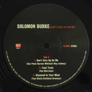 2LP Solomon Burke: Don't Give Up On Me