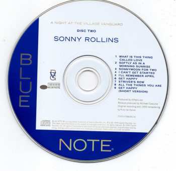 2CD Sonny Rollins: A Night At The Village Vanguard