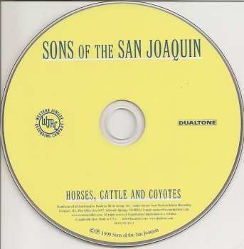 CD Sons Of The San Joaquin: Horses, Cattle And Coyotes