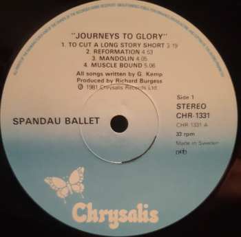LP Spandau Ballet: Journeys To Glory