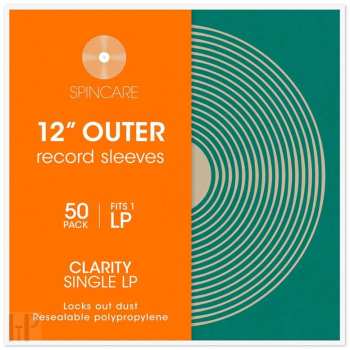Tontechnik Spincare Clarity 12 Inch Single Lp Resealable Outer Record Sleeves