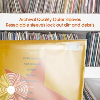 Tontechnik Spincare Clarity 12 Inch Single Lp Resealable Outer Record Sleeves