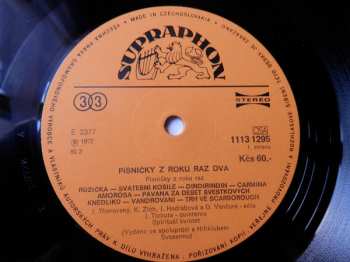 LP Spirituál Kvintet: Písničky Z Roku Raz Dva