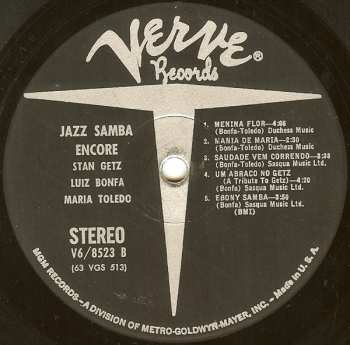 LP Stan Getz: Jazz Samba Encore!