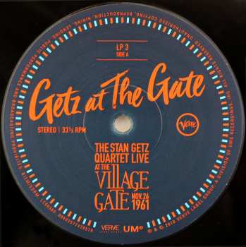 3LP Stan Getz Quartet: Getz At The Gate (Live At The Village Gate, Nov. 26, 1961)