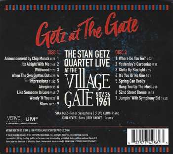 2CD Stan Getz Quartet: Getz At The Gate (Live At The Village Gate, Nov. 26, 1961)