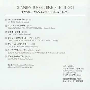 CD Stanley Turrentine: Let It Go