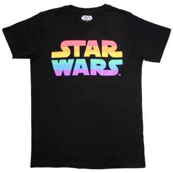 Merch Star Wars: T-Shirt Rainbow Logo Star Wars