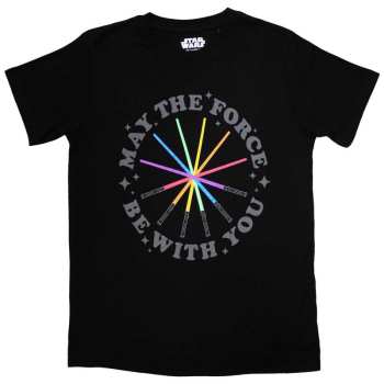 Merch Star Wars: T-Shirt Rainbow Sabers