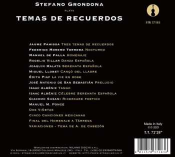 CD Stefano Grondona: Temas De Recuerdos