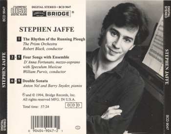 CD Stephen Jaffe: The Rhythm Of The Running Plough • Four Songs With Ensemble • Double Sonata