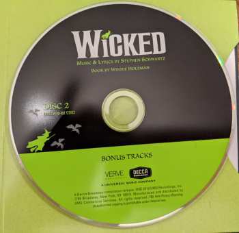 2CD Stephen Schwartz: Wicked (15th Anniversary Special Edition)