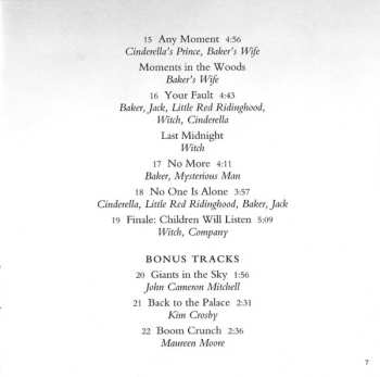 CD Stephen Sondheim: Into The Woods—Original Cast Recording DIGI