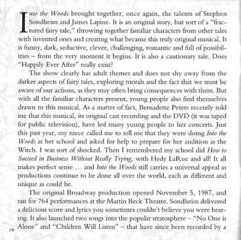 CD Stephen Sondheim: Into The Woods—Original Cast Recording DIGI