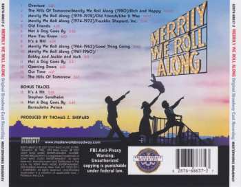 CD Stephen Sondheim: Merrily We Roll Along (Original Broadway Cast Recording)
