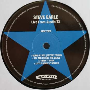 2LP Steve Earle: Live From Austin TX