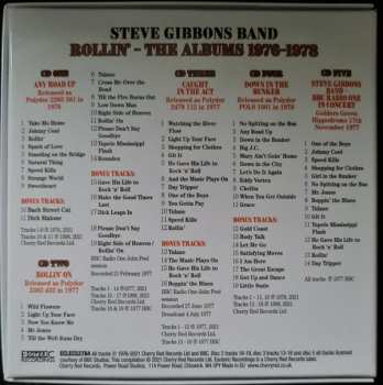 5CD/Box Set Steve Gibbons Band: Rollin'  (The Albums 1976-1978)