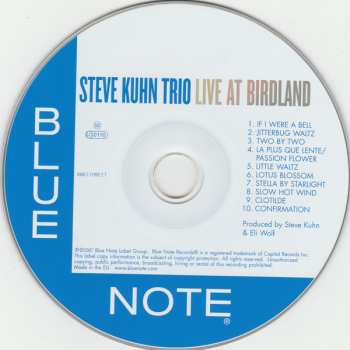 CD Steve Kuhn Trio: Live At Birdland