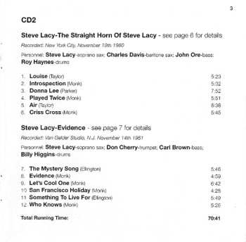 2CD Steve Lacy: Four Classic Albums